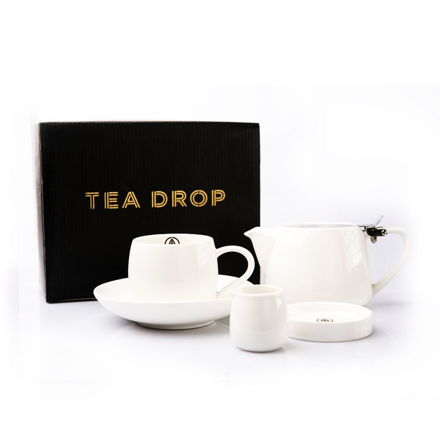 Dual Tea Set Gift Pack White